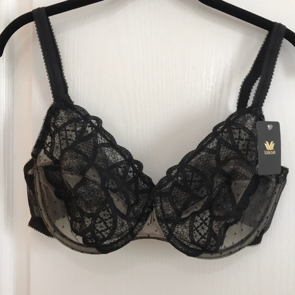 Black Wacoal bra, size 38D - NWT